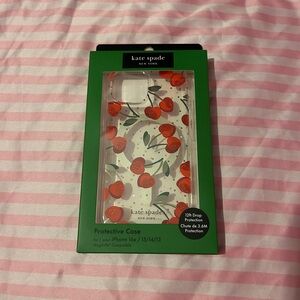 kate spade sparkly cherry phone case